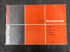VINTAGE ZEISS IKON CONTAREX TABLES BOOKLET