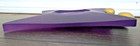 Aaron Brothers 3X3 Circle Girl's Diamond Picture Frame 1993 Purple W/Stand Used — photo 3