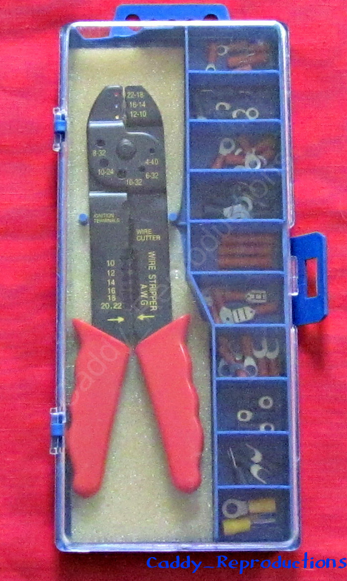 Electrical Connector Kit with Crimper Tool 50 pc Assorted Kit eBay