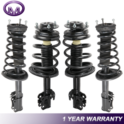 UNIVERSEPARTS Complete Front & Rear Strut And Coil Spring Assembly For 2007-2011 Toyota Camry – 4-Piece Set, Gas Charged, Rust Protected