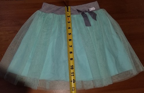 Carmen Turquoise Tulle Skirt Gray Bow Size EUR 116 - US 5T EUC - Picture 5 of 5