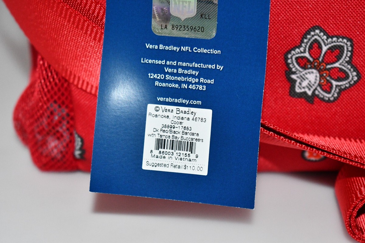 Vera Bradley NFL Tampa Bay Buccaneers Backpack Red/Black Bandana- NWT Vera Bradley NFL Large Car Tote Arizona | Mercari main image 4
