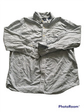 chaps men’s multicolor striped long sleeve button down casual shirt size xl