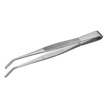 ANEX Tweezer Stainless Steel Bent Tip 125mm No.122 JIS Japan