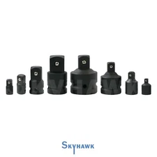 8-Pc Air Impact Socket Adapter Reducer Set 1/4" 3/8" 1/2" 3/4" 1" Dr Cr-V Steel