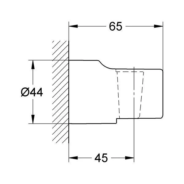 GROHE Wandbrausehalter Relexa 28622 chrom - Bild 3 von 3