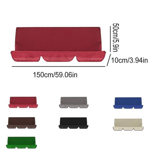 Garden Outdoor 3 Person Porch Swing Chair Bench Canopy Seat Ceiling Cover\ D5R7 - Bild 6 von 18