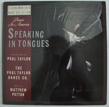 Speaking in Tongues Paul Taylor Dance in America Dancing Laserdisc Edition