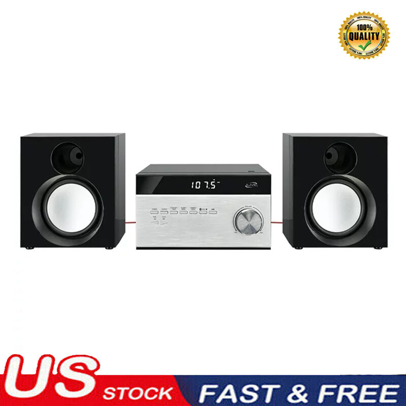 Stereo Shelf Systems Wireless Bluetooth Home Music CD Player Remote Control New
