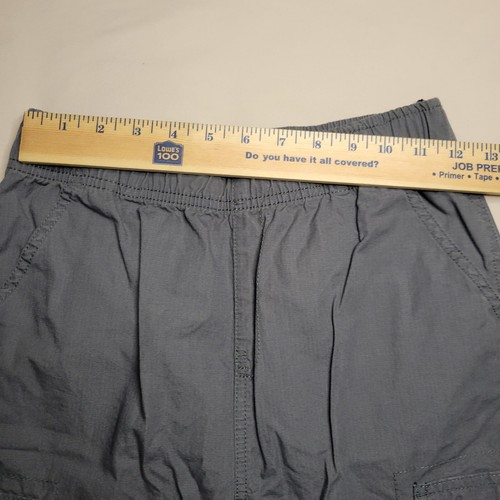 Childrens Place Boys Cargo Shorts Size 10 Husky Gray Pull Up Bottoms Casual - Picture 4 of 6