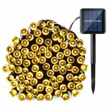 100 LED Solar powered String Lights Outdoor Garden Party Xmas Fairy Wedding Lamp