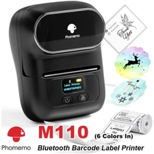 Phomemo M110 Portable Mini Thermal Label Maker Bluetooth Mobile Printer Wireless