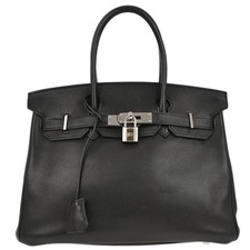 Borsa a mano Hermes Black Veau Evergrain Birkin 30 PK□N 59 117689