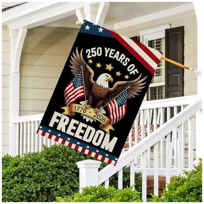 Eagle Design 250th Anniversary Garden Flag
