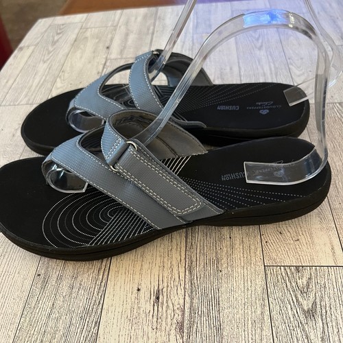 Clarks Breeze Sea Cloudsteppers Thong Flip Flop Sandals Size 9M Sky Blue Comfy - Bild 3 von 7