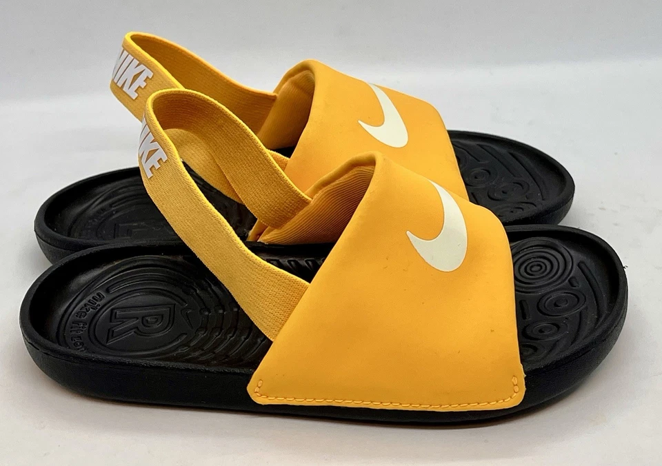Nike Toddler Sandal Kawa Slide (TD) Yellow, Size 10C, BV1094 802 - Image 2 of 4