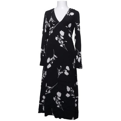 Cherry Paris, Maxikleid, Größe: S, Schwarz/Weiß, Baumwolle/Viskose, Blumen #KJP