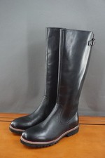 SoftWalk Inara Boots Womens Size 9.5 Black Leather Knee High Riding Zip Lug Sole