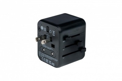 Verbatim Universal-Reiseadapter UTA-02, USB-C PD, USB-A QC, Schwarz #32110783