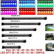 hygger Aquarium Light Fish Tank LED Bar Lamp Pool Submersible Waterproof 20-70CM