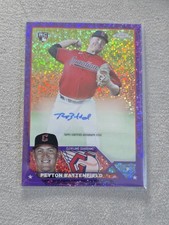 2023 Topps Chrome Peyton Battenfield Rookie AUTO Purple Speckle Refractor /299