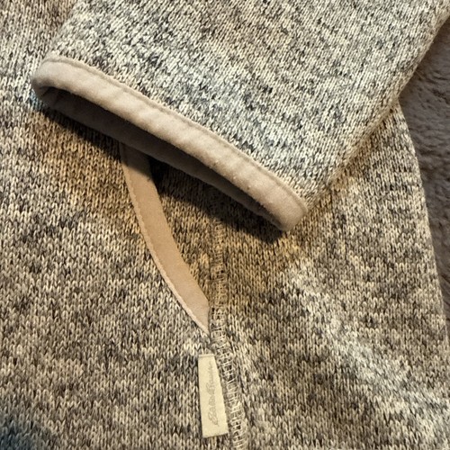 Eddie Bauer Women XS Zip Snap Button Fleece Jacket Sweater Heather Gray Warm - Picture 5 of 9