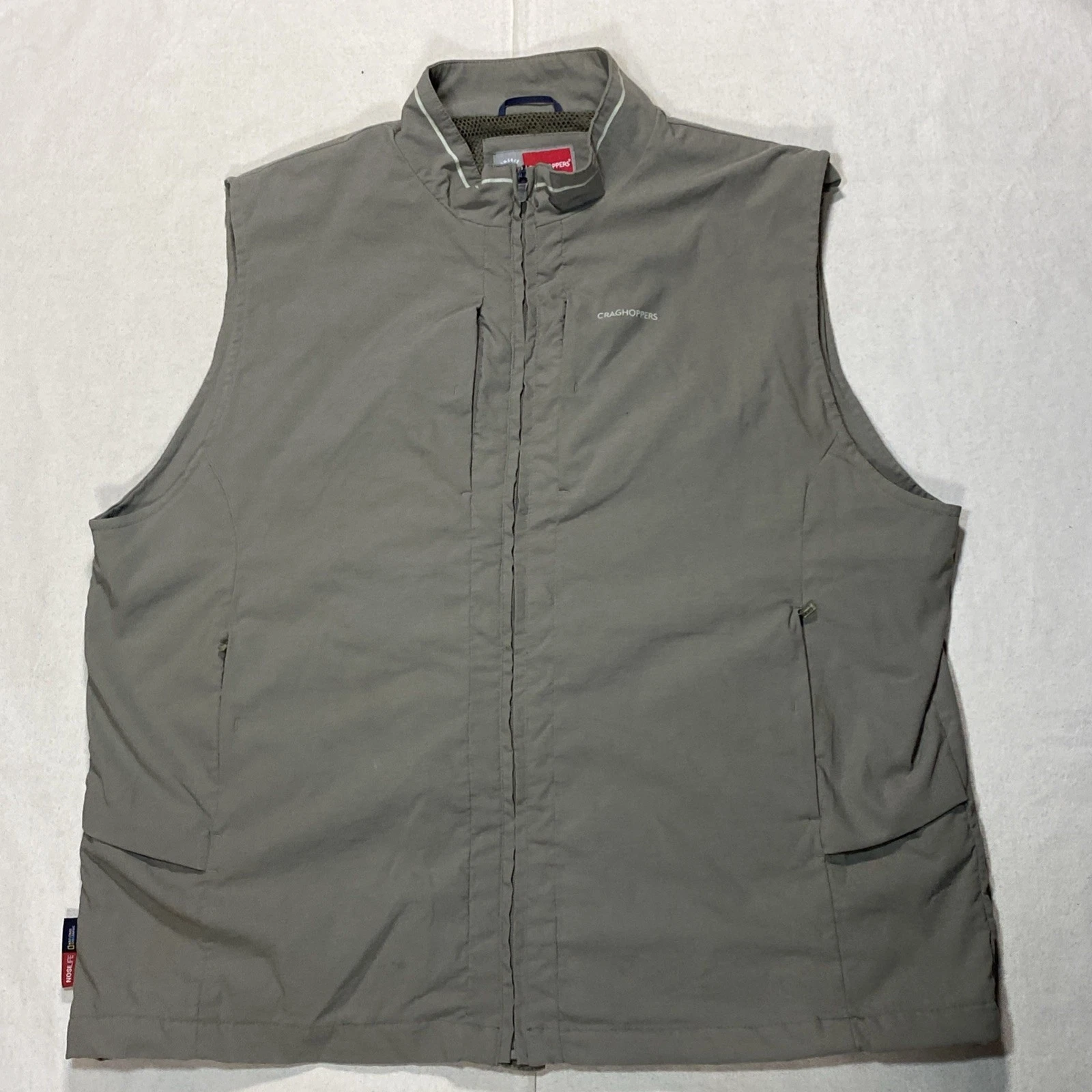 Craghoppers Vest XXL Insect Shield Utility Fish Photography Full Zip Hiking