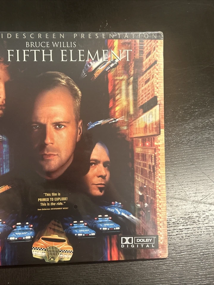 1997 The Fifth Element Laserdisc 2-Disc Set Deluxe Widescreen Edition New Sealed Foto 2 de 4