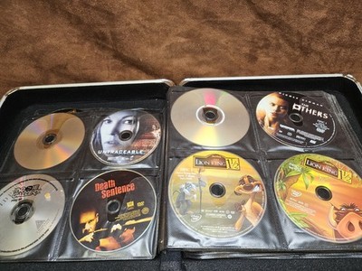 90+ DVd Lot W/ Vaultz Media Binder Briefcase Style 128 CD Capacity