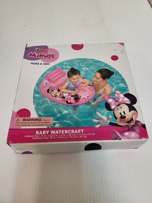 Disney Jr Minnie Mouse Baby Watercraft Seat Float 6-18M