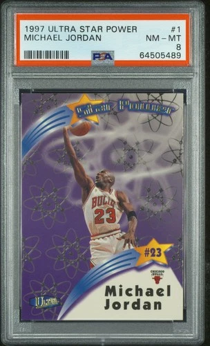 1997 Fleer Ultra Star Power #1 MICHAEL JORDAN - PSA 8 - Chicago Bulls