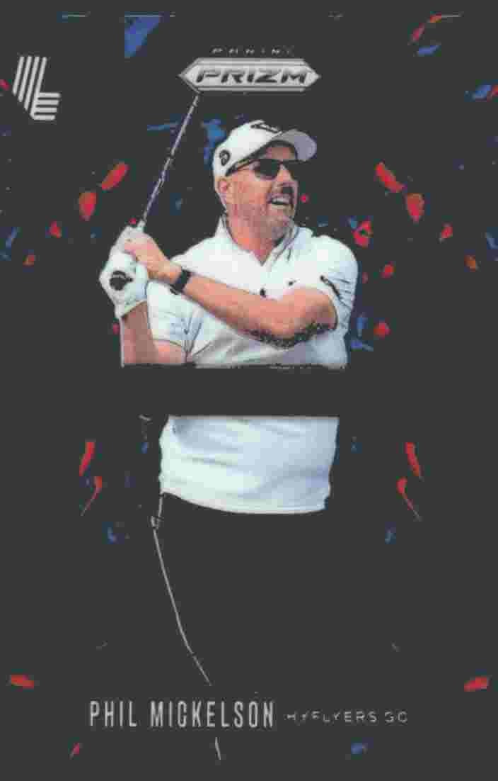 Phil Mickelson #12 Golf Cards 2025 Panini Prizm LIV Prizmatic trading card — raw and PSA graded price guide