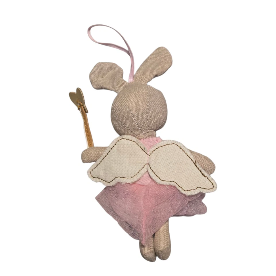 Mud Pie Mini Tooth Fairy Bunny Pocket Buddy Pink Tutu - Image 2 of 4
