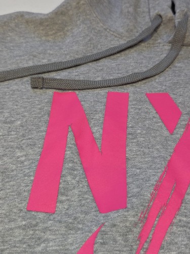 Nike NXR Hoodie 2021 Gray Pink Swoosh Logo Graphic Pullover Sweatshirt Retro Y2K - Picture 13 of 19