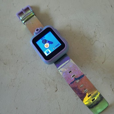 iTouch Playzoom Kids Smartwatch Model 13079 - Blue & Purple w/ Irridescent Band