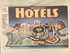 1987 Milton Bradley Hotels 3D Board Game Retro Family Vintage Game 30 Buildings
