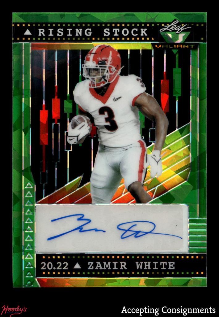 Zamir White Leaf Valiant Rising Stock Autographs #RSZW1 Crystal Green