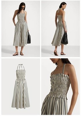 Polo Ralph Lauren STRIPED SILK BLEND (Taylor Swift's engagement) DRESS Kleid