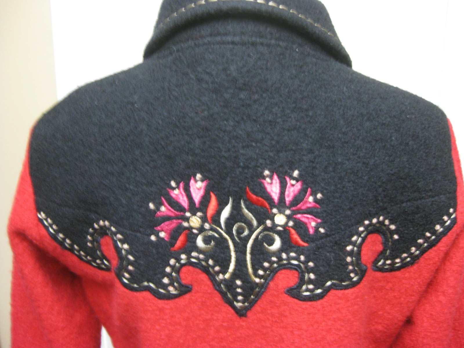 CARSON Button Red Jacket Size M/M - image 4