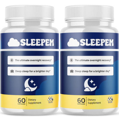(2 Pack) Sleepem Advanced Night Support Deep Sleep Supplement 120 Capsule