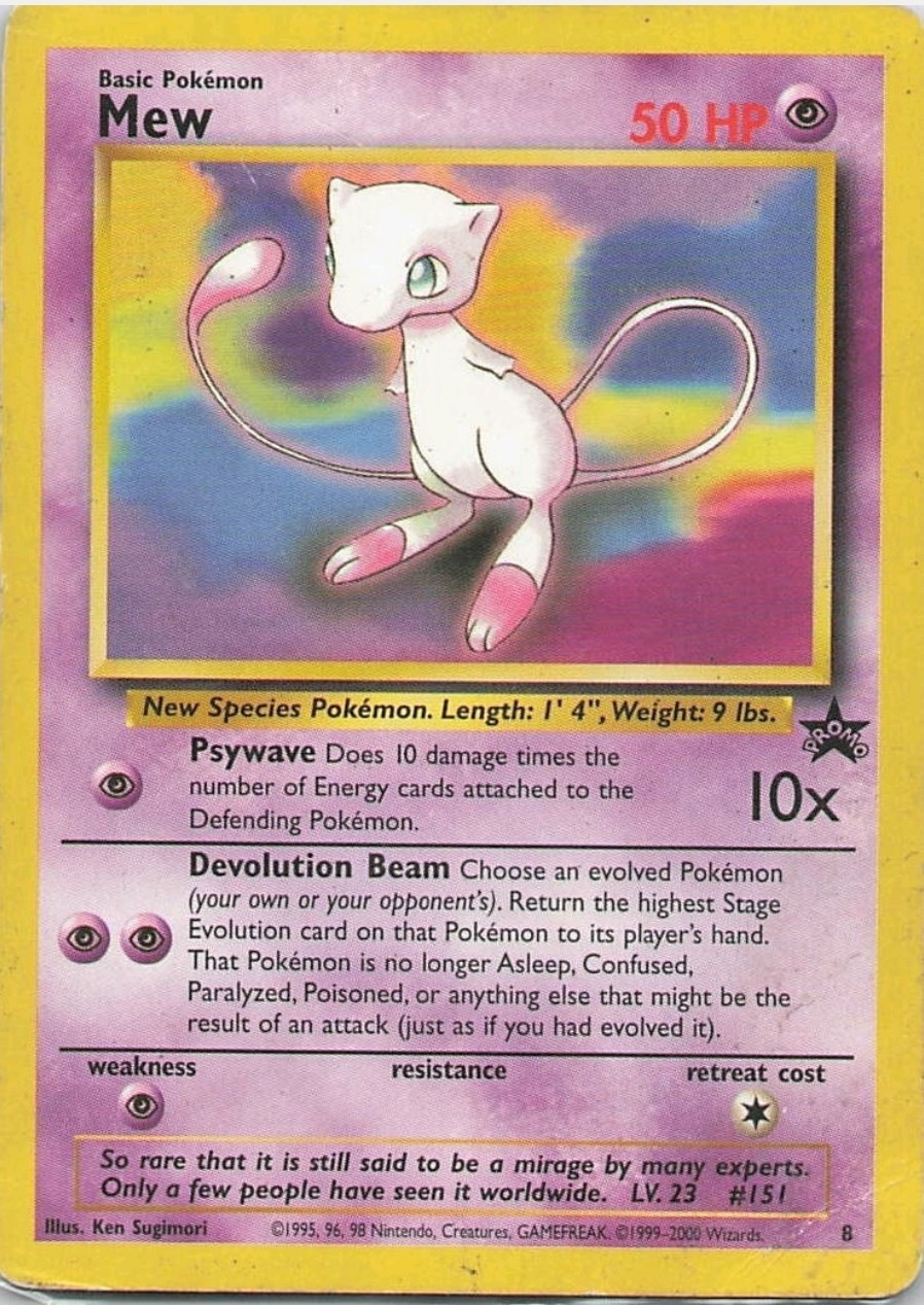 Pokemon Card - Mew #8 - Black Star Promo