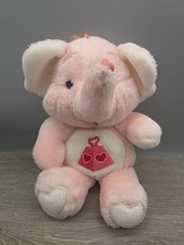 Care Bears Cousins Lotsa Heart Elephant Plush Stuffed Toy Kenner Vintage 1984