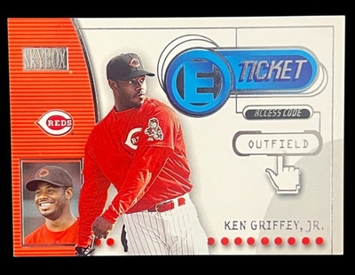 KEN GRIFFEY JR   REDS   2000 SKYBOX E-TICKET #8ET   Free S&H