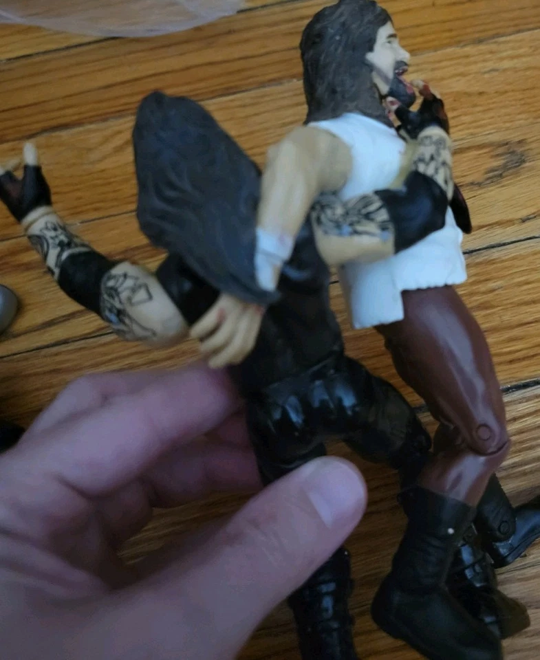 WWEWWF Jakks Figure Lot Classic Superstars Undertaker Mankind Booker T Warlord - Image 4 of 4