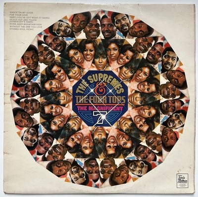 Supremes & Four Tops : The Magnificent Seven 1971 UK vinyl 12'' LP EX/VG+ A1/B1