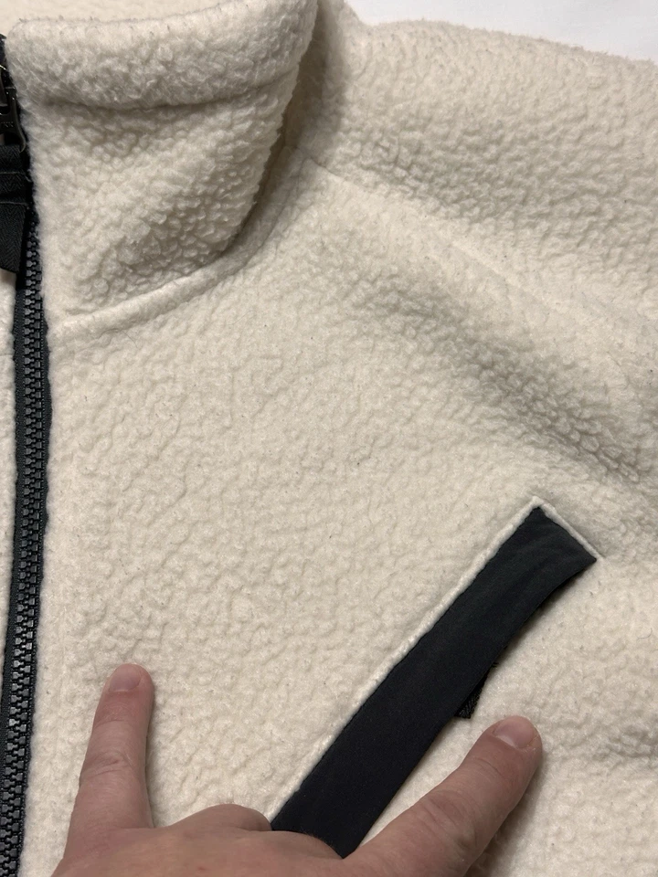 THE NORTH FACE Cragmont Fleece Jacket Full Zip Cream Off White *READ With WEAR - Image 3 of 4