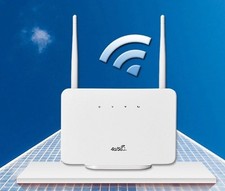Router 4G /5G Lte Cpe Wifi 6 Da 300Mbps Modem Wireless Con Slot Sim A 2 Antenne