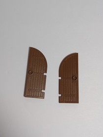 LEGO 2x Lot Brown Curved Top Arch Castle Door 1 x 5 x 10 8376 6081 6059 6090