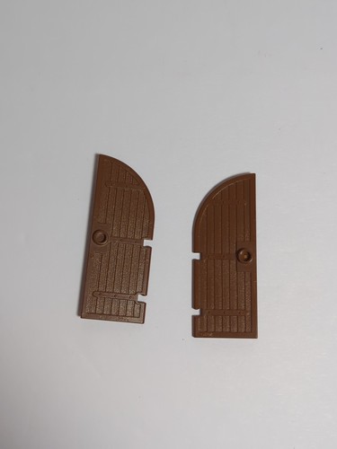 LEGO 2x Lote Marrón Curvo Arco Superior Castillo Puerta 1 x 5 x 10 8376 6081 6059 6090 - Imagen 2 de 2