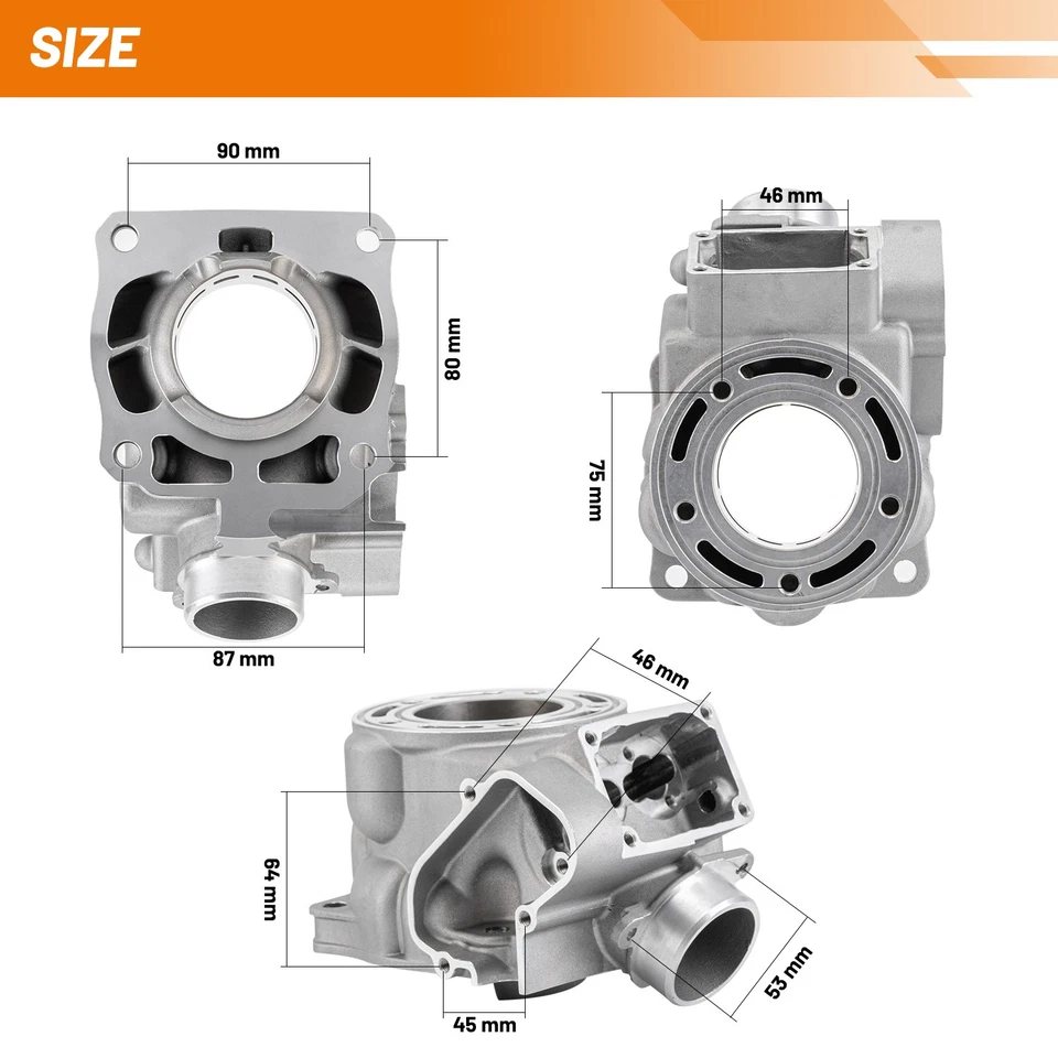 YAMAHA Genuin 2005-2021 YZ125 YZ 125X CYLINDER ASSEMBLY JUG 1C3-11311-21-00 NEW - Image 3 of 4